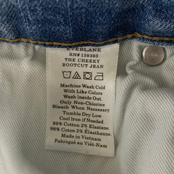 Everlane 29 The Cheeky Bootcut Jean Medium Washed Blue Ankle length High Rise - Picture 9 of 11
